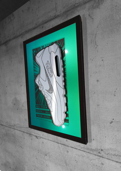 Art Jaz X TSAC - Limited Edition 'All Them Aces' Layered Chameleon Wall Art