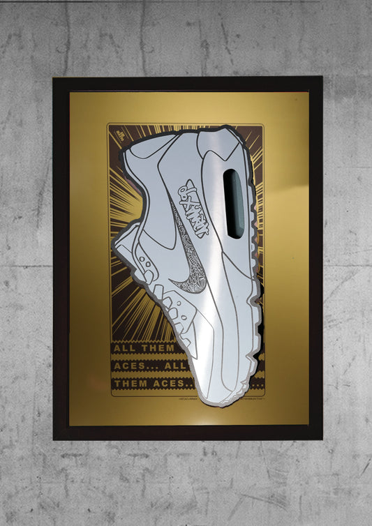 Art Jaz X TSAC - Limited Edition 'All Them Aces' Layered Gold Wall Art