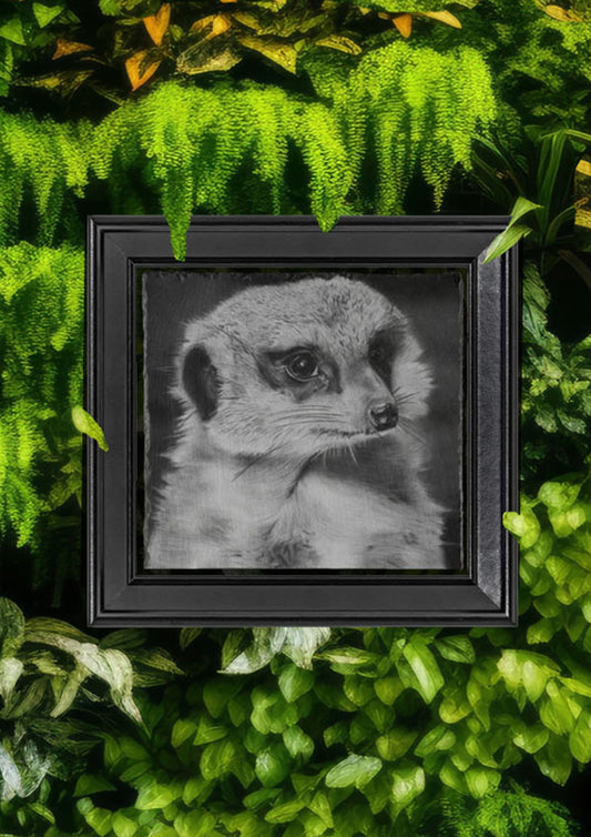 Emily Hinchcliffe - 'Meerkat' Slate Wall Art