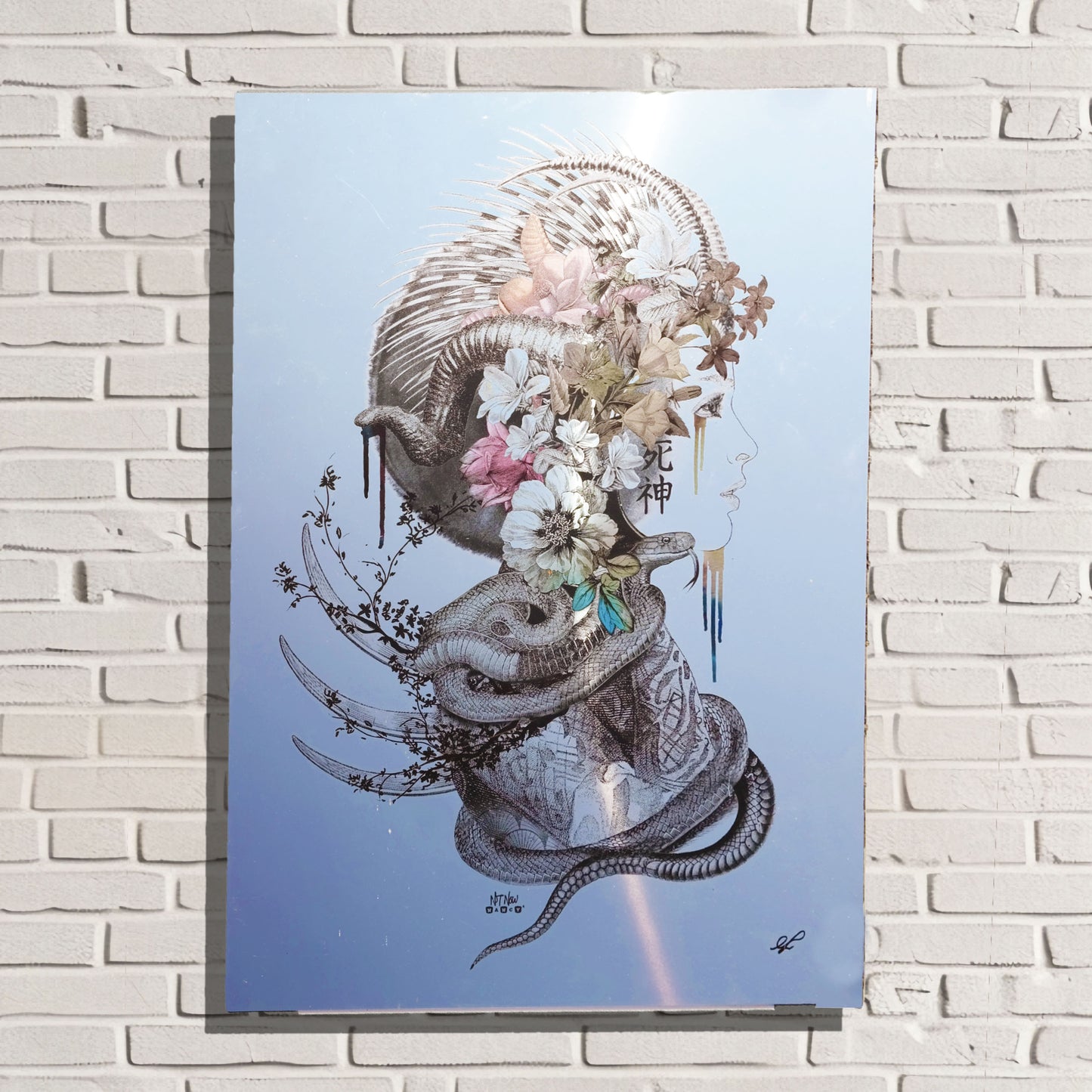 Not Now Nancy - 'Shinigami's Mask' Mirror Wall Art
